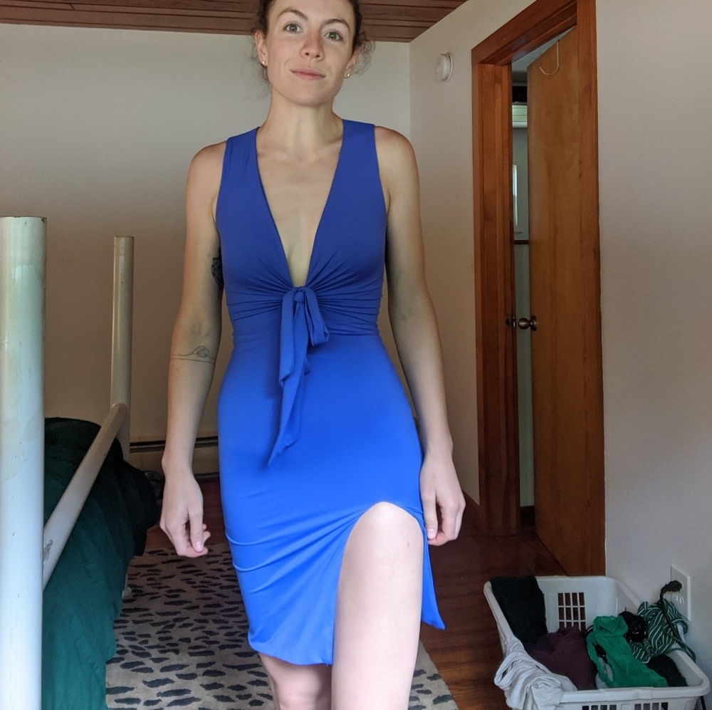 Blue Contour Dress